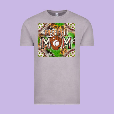Baseball Mom Vintage Tee Designed By Cowhidedigitalart
