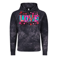 Cloud Black Love Valentine Vintage Hoodie - CowhideDigitalArt