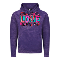 Cloud Purple Love Valentine Vintage Hoodie - CowhideDigitalArt