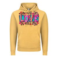 Vintage Mustard Love Valentine Vintage Hoodie - CowhideDigitalArt