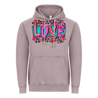 Vintage Zinc Love Valentine Vintage Hoodie - CowhideDigitalArt
