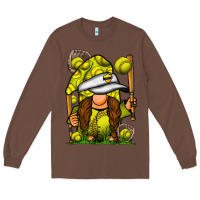 Chestnut softball gnome Long Sleeve Tee - SublimationCraftShop