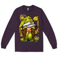 Plum softball gnome Long Sleeve Tee - SublimationCraftShop