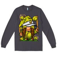 Smoke softball gnome Long Sleeve Tee - SublimationCraftShop