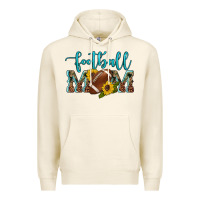 Tofu western leopard camouflage sunflowers  glitter mom football Premium Hoodie - Artiststas