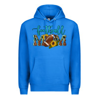 True Royal western leopard camouflage sunflowers  glitter mom football Premium Hoodie - Artiststas