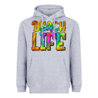 Heather Grey beach life Heavyweight Hoodie - Jasminsmagicworld
