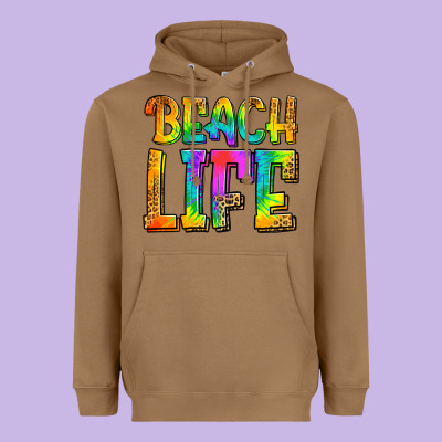 Beach Life Heavyweight Hoodie Designed By Jasminsmagicworld