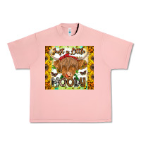 Salmon Just A Little Moody Urban Heavy Tee - CowhideDigitalArt