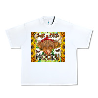 White Just A Little Moody Urban Heavy Tee - CowhideDigitalArt
