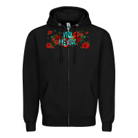 Black viva mexico long live mexico Zipper Hoodie - Jasminsmagicworld