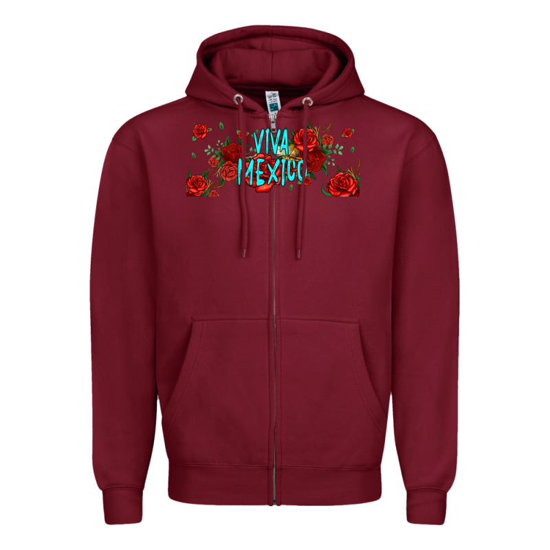 Viva Mexico Long Live Mexico Zipper Hoodie by Jasminsmagicworld | Teevron