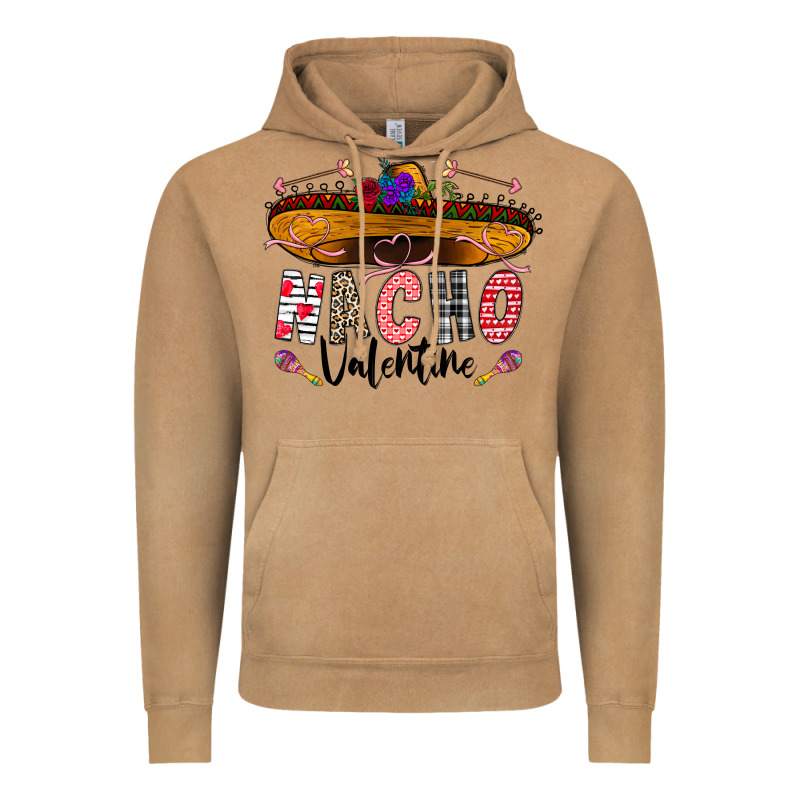 Festive Sombrero And Nacho Art Vintage Hoodie by CowhideDigitalArt | Teevron