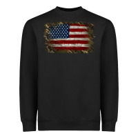 Black Camouflage Usa Flag Background Heavyweight Sweatshirt - Jasminsmagicworld
