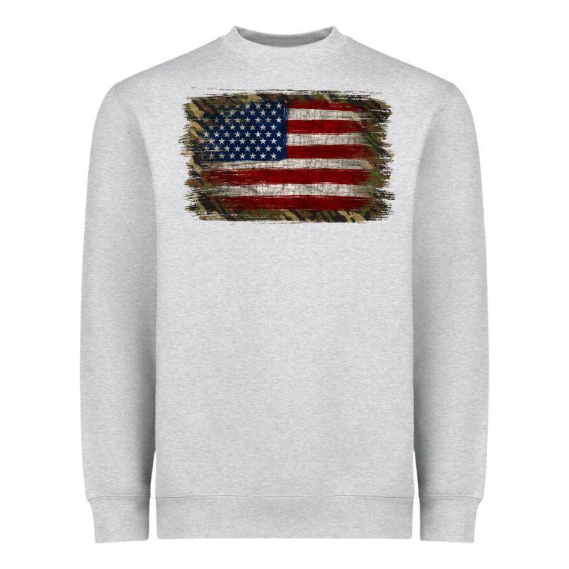 Camouflage Usa Flag Background Heavyweight Sweatshirt by Jasminsmagicworld | Teevron