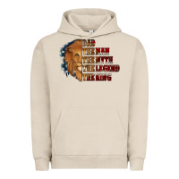 Pigment French Oak Dad The Man The Myth The Legend The King Urban Hoodie - Jasminsmagicworld
