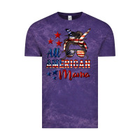 Cloud Purple All American Mama Vintage Tee - LillyAllenDesigns