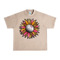 French Oak Volleyball Sunflower Urban Heavy Tee - Jasminsmagicworld