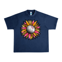 Navy Volleyball Sunflower Urban Heavy Tee - Jasminsmagicworld