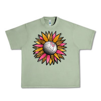 Oil Green Volleyball Sunflower Urban Heavy Tee - Jasminsmagicworld