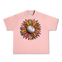 Salmon Volleyball Sunflower Urban Heavy Tee - Jasminsmagicworld