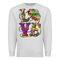 Dove Grey mardi gras love with king cake Premium Sweatshirt - RanaPortraitStore