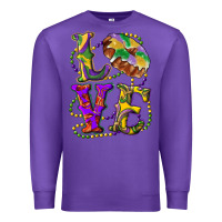 Purple mardi gras love with king cake Premium Sweatshirt - RanaPortraitStore
