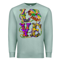 Seafoam mardi gras love with king cake Premium Sweatshirt - RanaPortraitStore