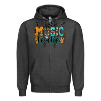 Charcoal Heather music teacher Zipper Hoodie - RanaPortraitStore