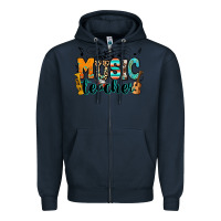 Navy music teacher Zipper Hoodie - RanaPortraitStore