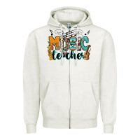 Oatmeal Heather music teacher Zipper Hoodie - RanaPortraitStore