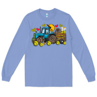 Colony Blue softball tractor Long Sleeve Tee - SublimationCraftShop