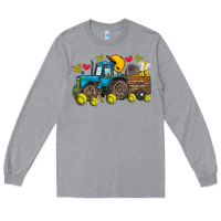 Heather Grey softball tractor Long Sleeve Tee - SublimationCraftShop