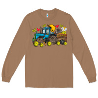 Toasted Coconut softball tractor Long Sleeve Tee - SublimationCraftShop