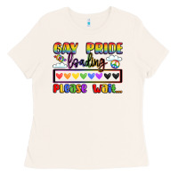 Bone gay pride loading please wait Ladies Tee - LillyAllenDesigns