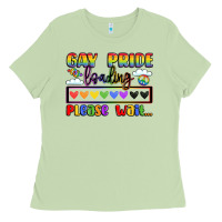 Matcha gay pride loading please wait Ladies Tee - LillyAllenDesigns