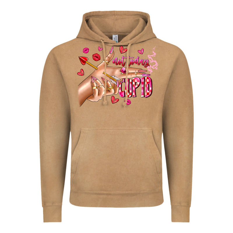 Not Today Cupid Vintage Hoodie by CowhideDigitalArt | Teevron
