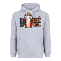 Heather Grey bebe jesus christ Heavyweight Hoodie - Jasminsmagicworld