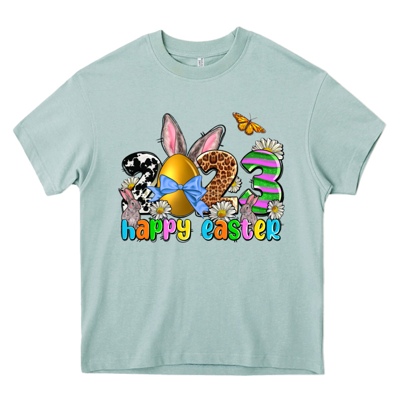 Easter Day 2023 Happy Easter Heavy Core Tee by OliviaCreatesArt | Teevron