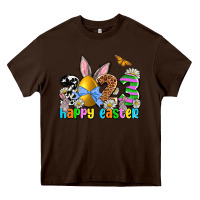 Chocolate Brown Easter Day 2023 Happy Easter Heavy Core Tee - OliviaCreatesArt
