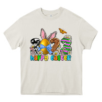 Cream Easter Day 2023 Happy Easter Heavy Core Tee - OliviaCreatesArt