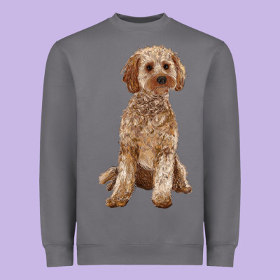 Cockapoo Heavyweight Sweatshirt Designed By Ranaportraitstore