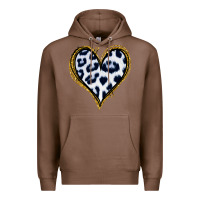 Chestnut Dalmatians Heart Gold Glitter Premium Hoodie - Jasminsmagicworld