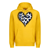 Lemon Dalmatians Heart Gold Glitter Premium Hoodie - Jasminsmagicworld