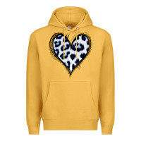 Mustard Dalmatians Heart Gold Glitter Premium Hoodie - Jasminsmagicworld