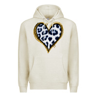 Oatmeal Heather Dalmatians Heart Gold Glitter Premium Hoodie - Jasminsmagicworld