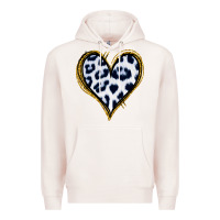 Pale Pink Dalmatians Heart Gold Glitter Premium Hoodie - Jasminsmagicworld