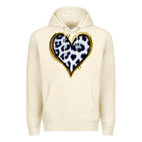 Sandshell Dalmatians Heart Gold Glitter Premium Hoodie - Jasminsmagicworld