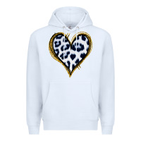 White Dalmatians Heart Gold Glitter Premium Hoodie - Jasminsmagicworld