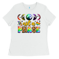 White not a phase pride moon Ladies Tee - LillyAllenDesigns